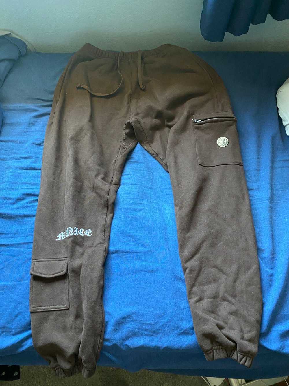 Menace Menace Los Angeles sweatpants brown size s… - image 1
