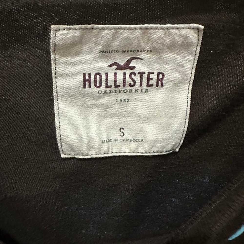 Hollister Brown and Blue Fitted Cinched Y2K SoCal… - image 3