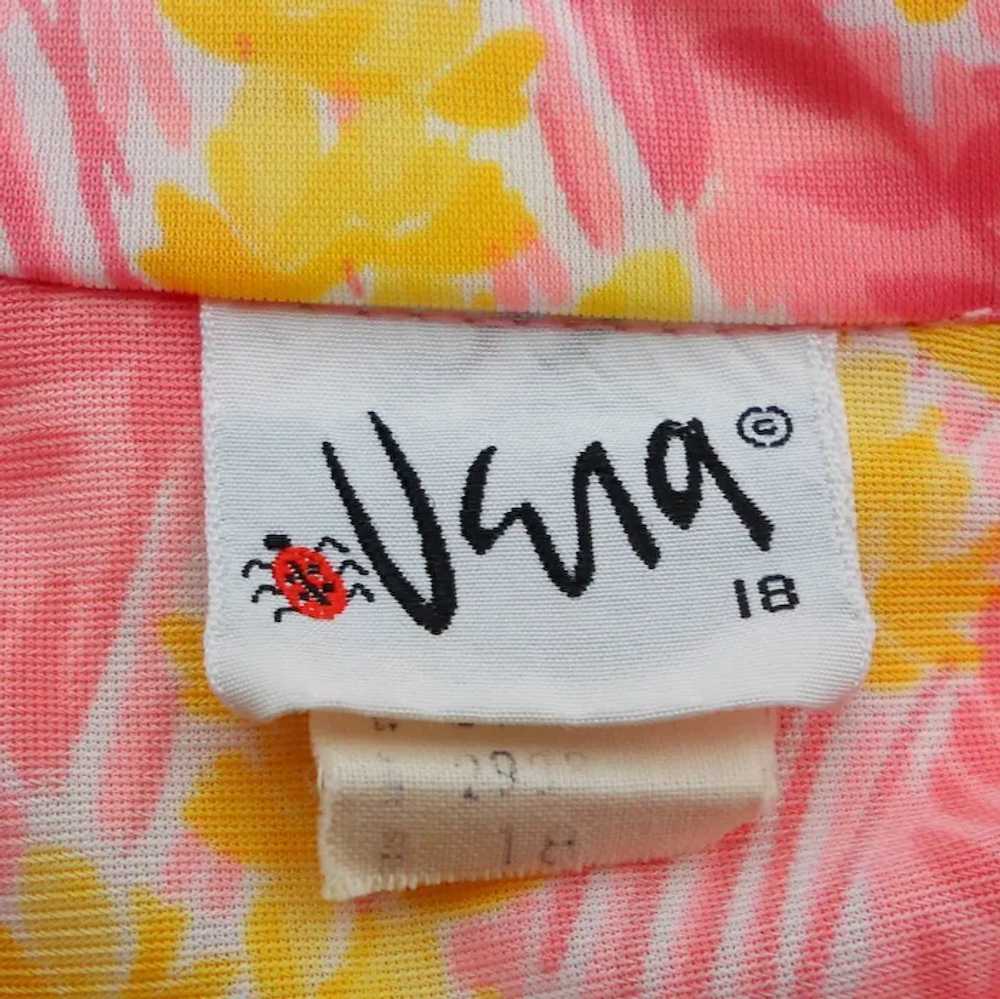 Vintage 1960s Vera Ladybug Bright Floral Print Bl… - image 2