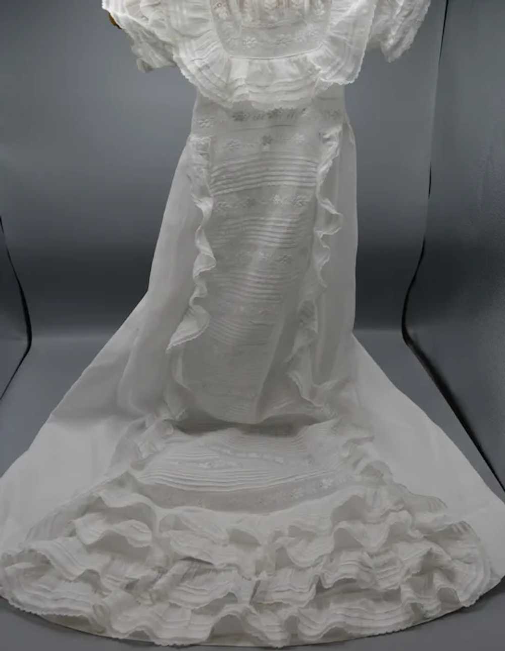 Antique Fabulous French Christening gown - image 2