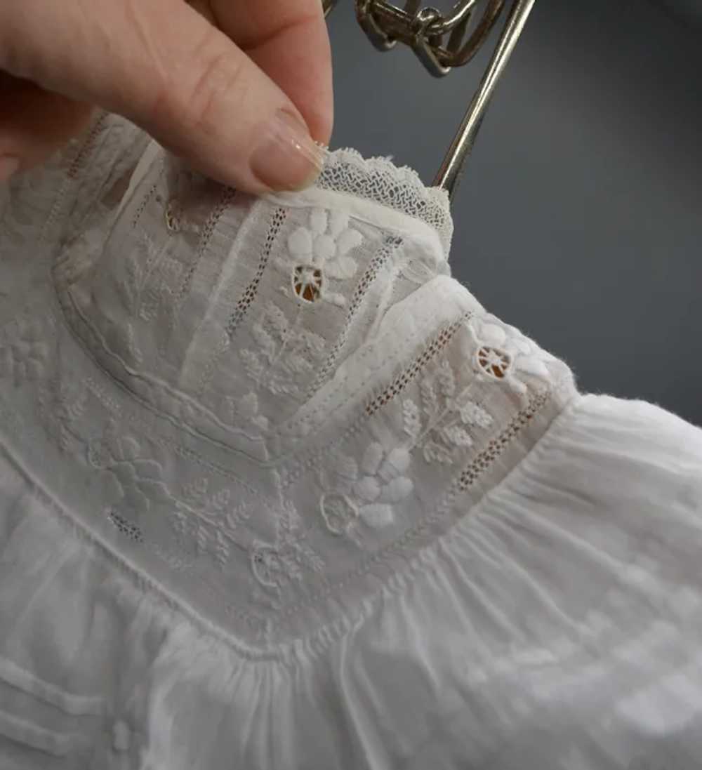 Antique Fabulous French Christening gown - image 7