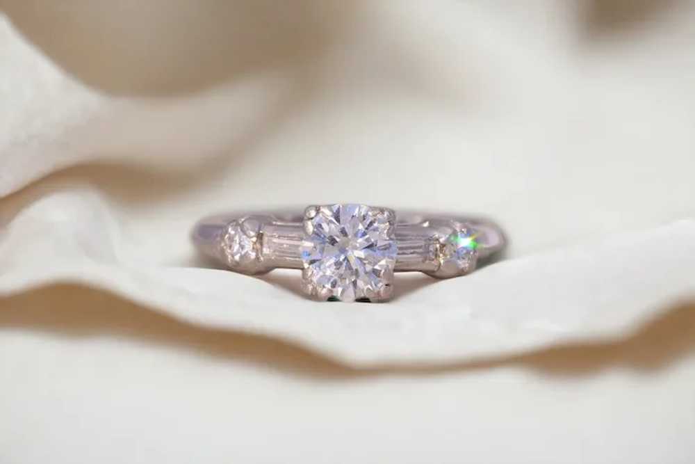 Vintage Hollywood Glam Era Natural Diamond Engage… - image 10