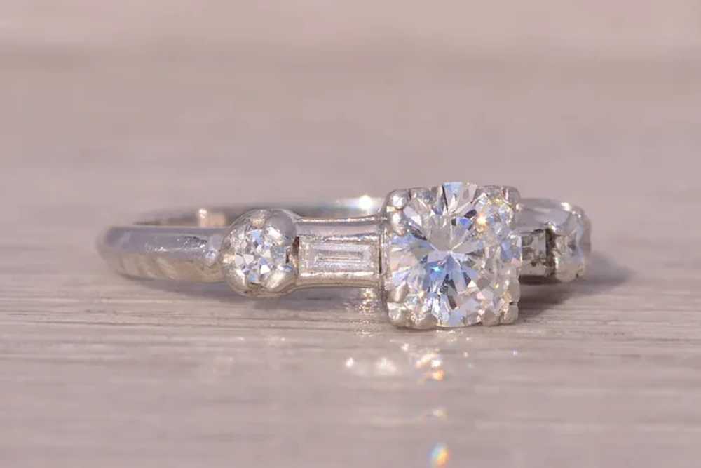 Vintage Hollywood Glam Era Natural Diamond Engage… - image 5