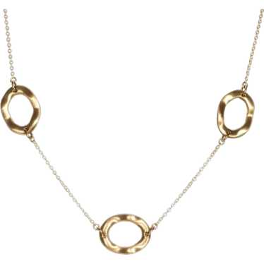 14k Yellow Gold Satin Fashion Necklace