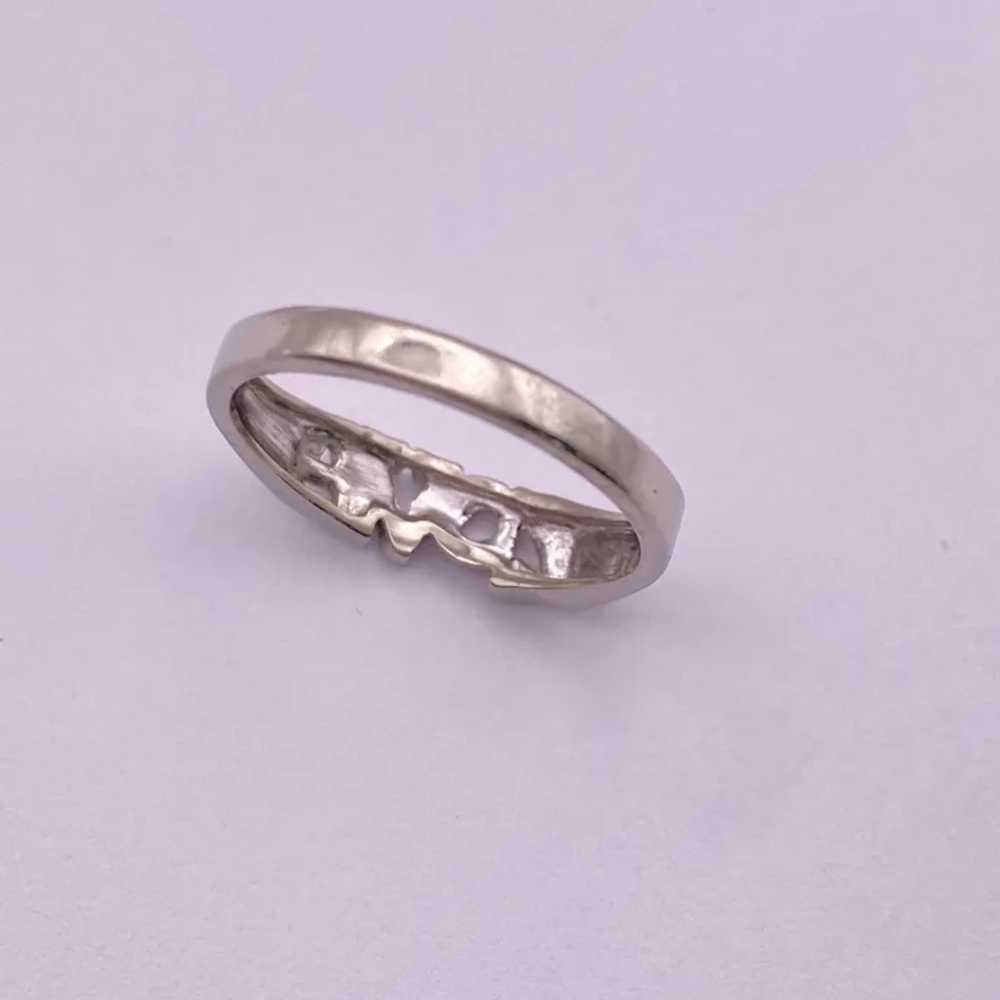 LOVE Ring 10K White Gold - image 7