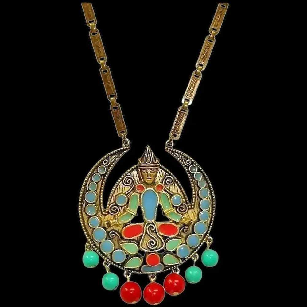 FLORENZA Etruscan Revival Necklace - Vintage Egyp… - image 7