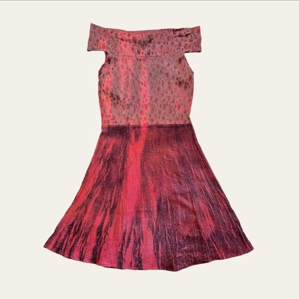 Women's Burgundy and Red Dress - image 1