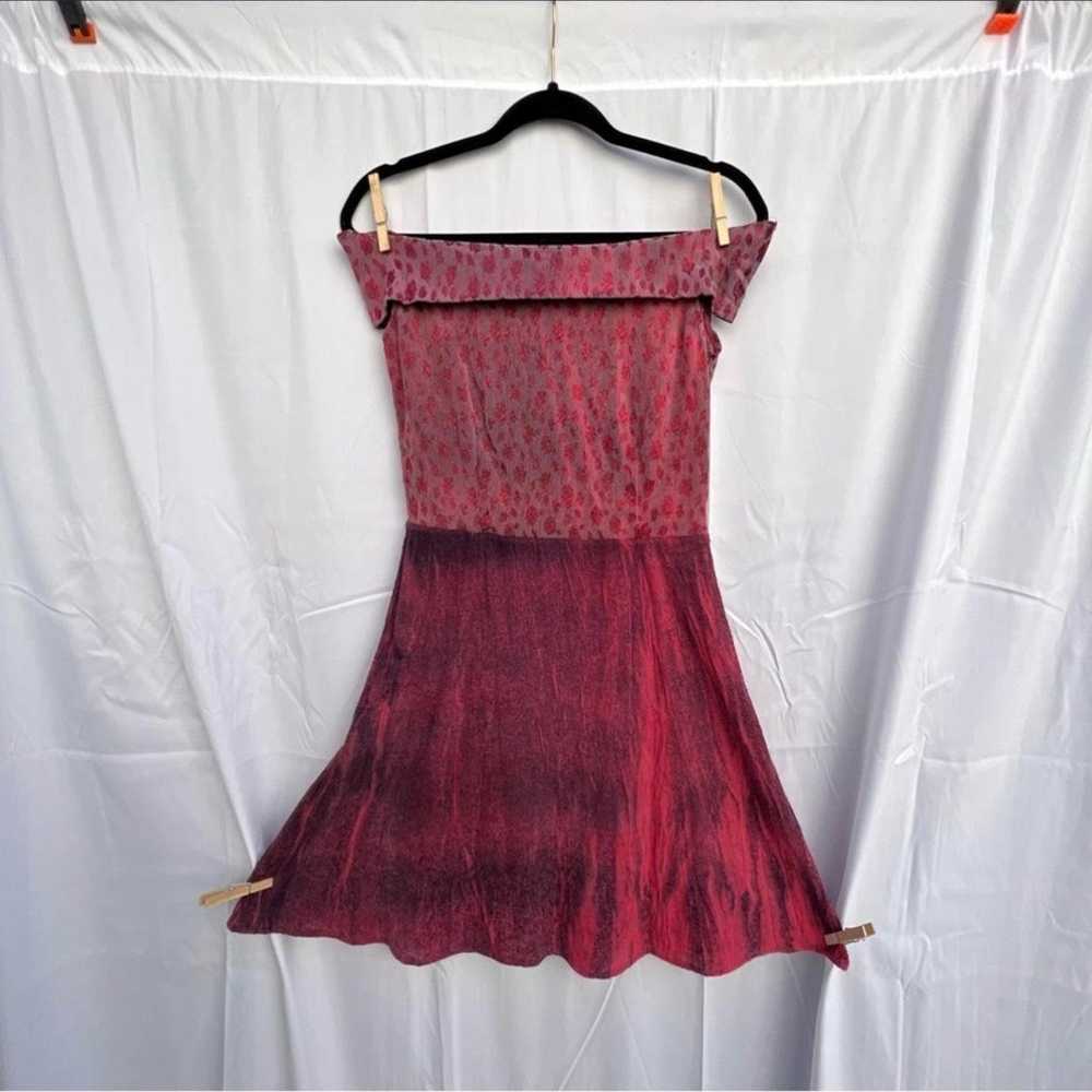 Women's Burgundy and Red Dress - image 4