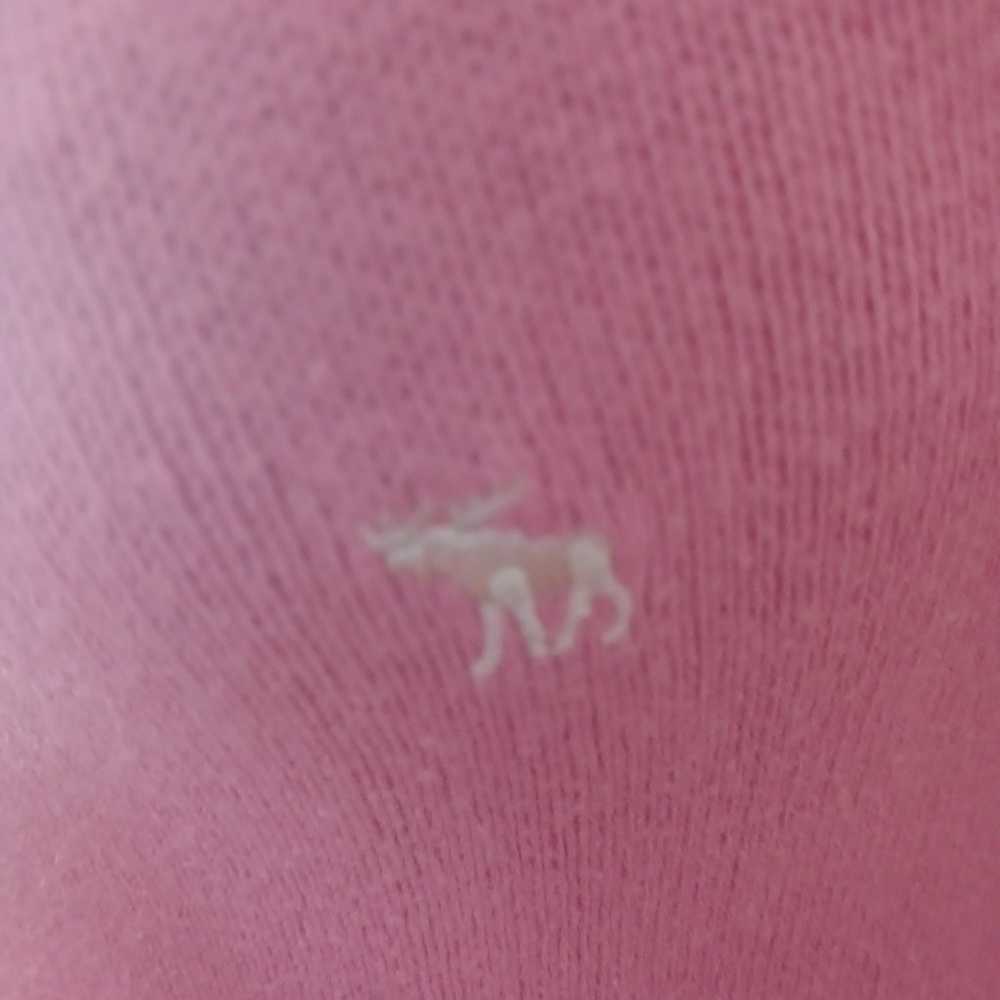 ♡Y2K Abercrombie baby pink kangaroo pocket off sh… - image 3