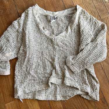 vintage ‘made in usa’ crochet knit sweater - image 1