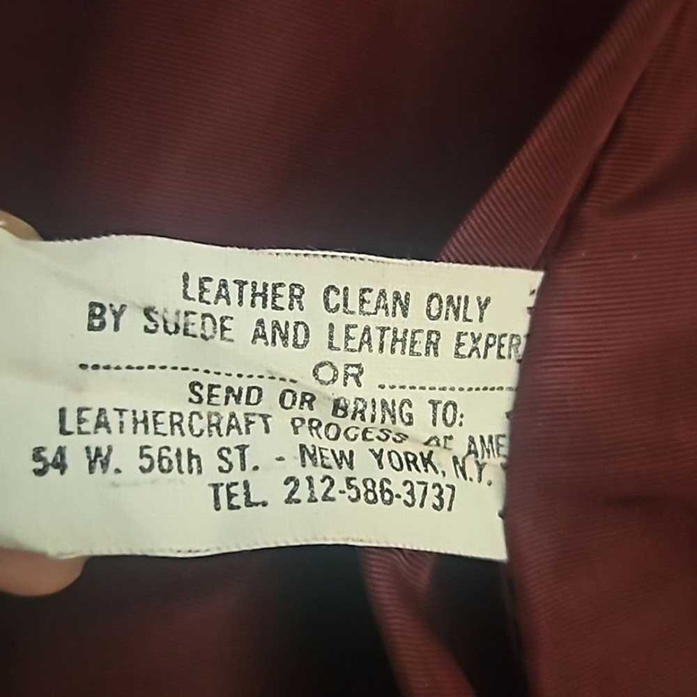 Vintage 70's Leather Trench Coat - image 10
