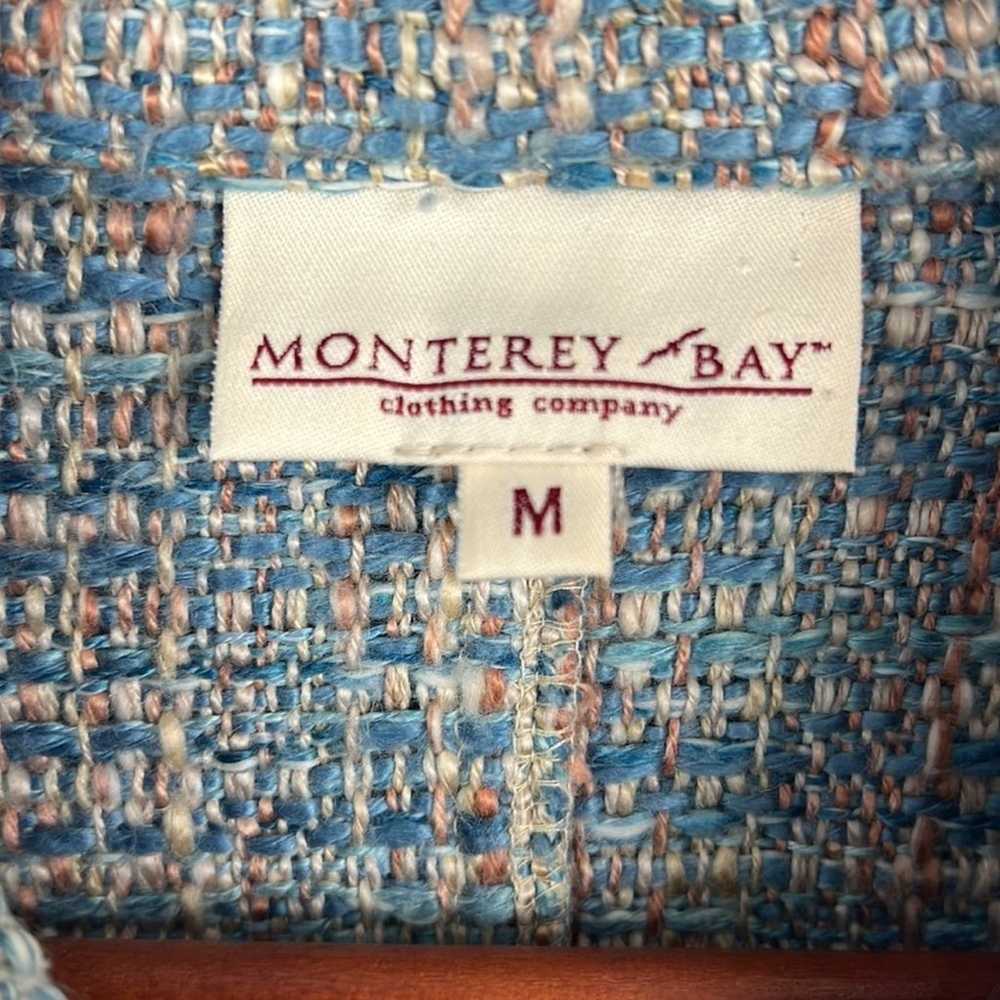 Vintage Monterey Bay tweed button front blazer si… - image 3