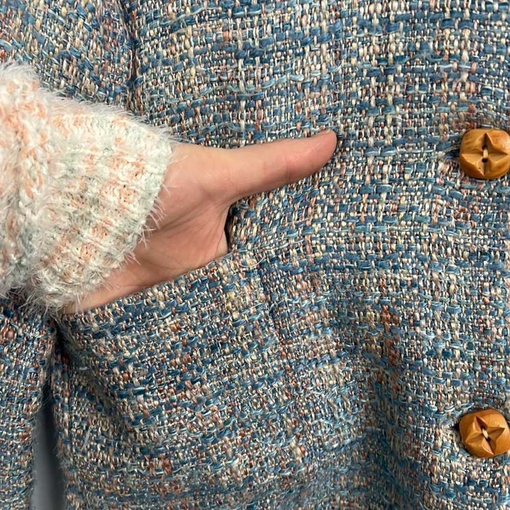 Vintage Monterey Bay tweed button front blazer si… - image 9
