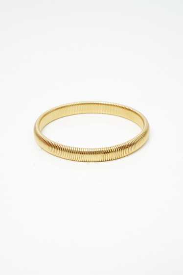 Large Gold-Tone Boa Bangle - image 1