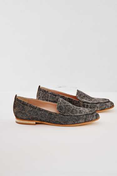 Glittery Leopard Print Loafers