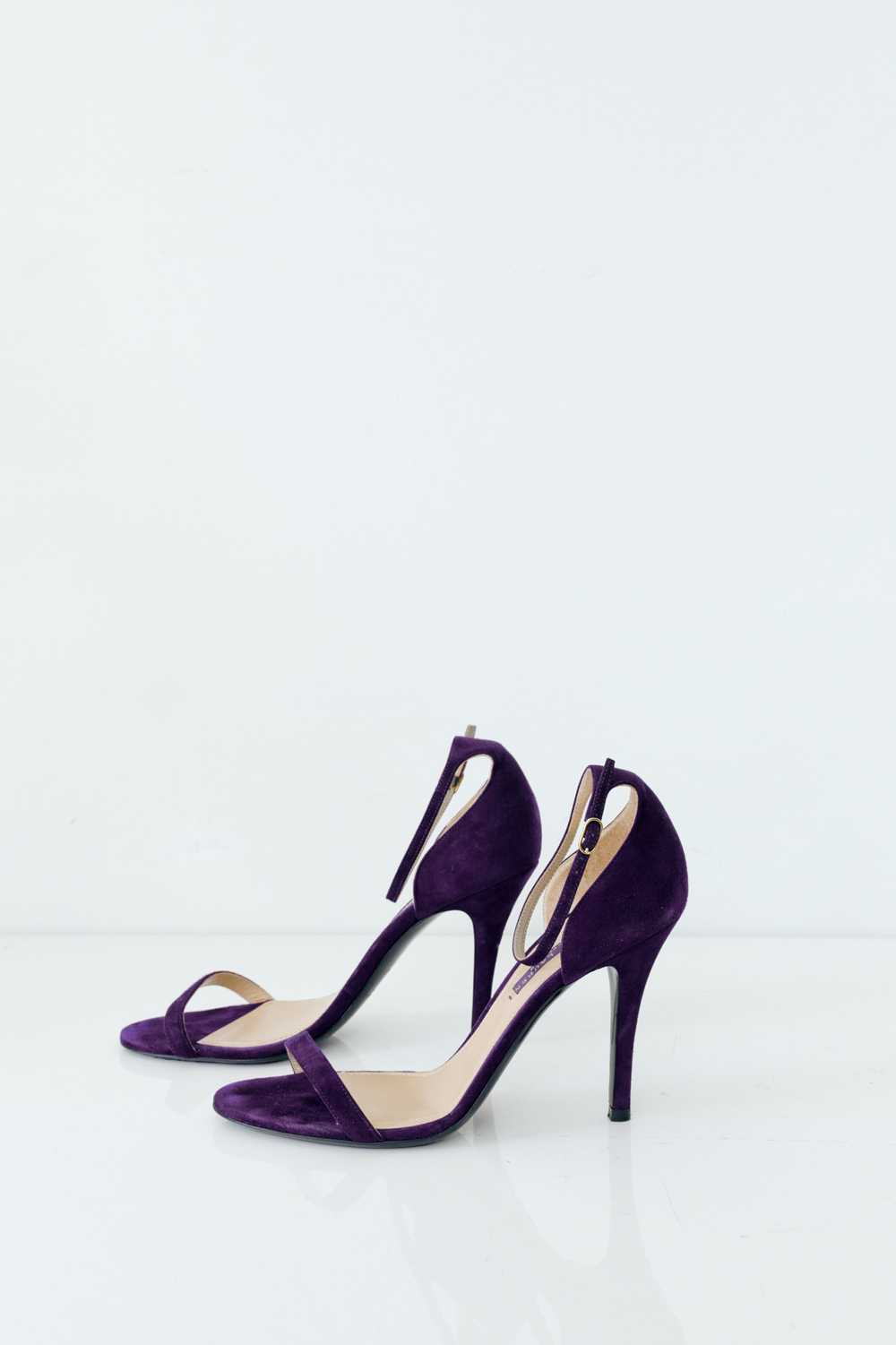 Deep Plum Leather Sandals - image 1