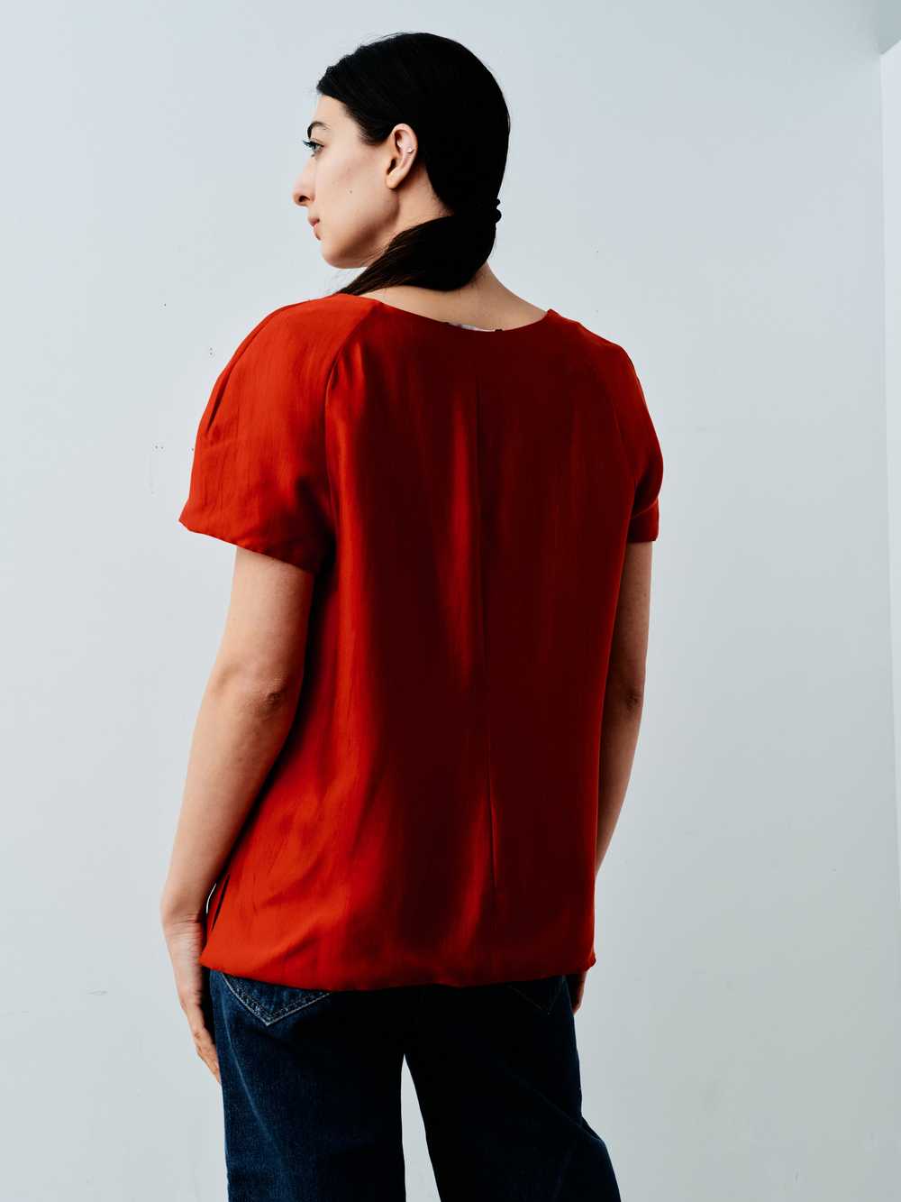 Red Silk Shirt - image 4