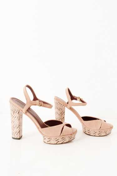 Pink Suede Sandals