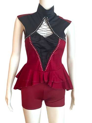 Red & Black Dance costume, Kelle fashion brand, size Adult Small