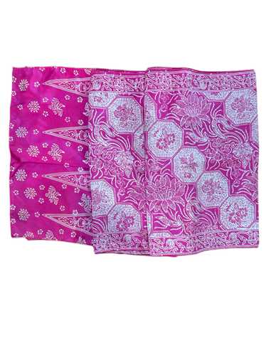 Fuchsia silk paisley scarf