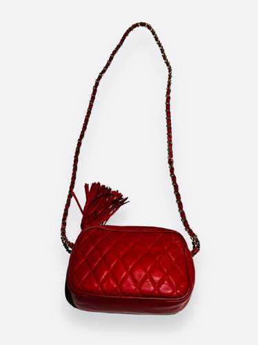 1980s • 1990s Holt Renfrew Canada Red Quilted + Ch