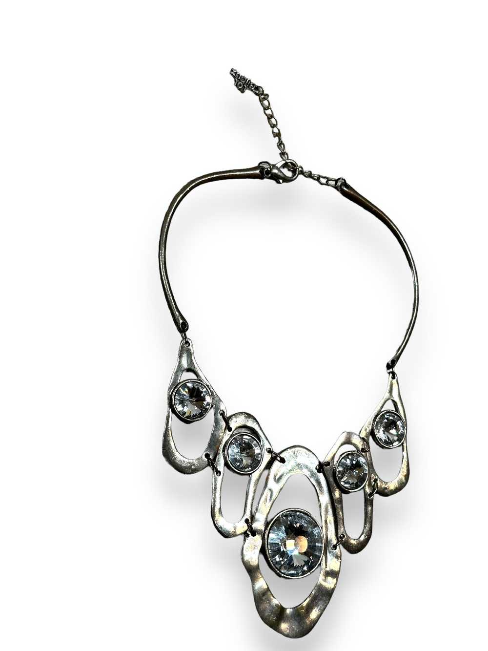 1970s Lol Bijoux Metal + Gem Choker - image 2