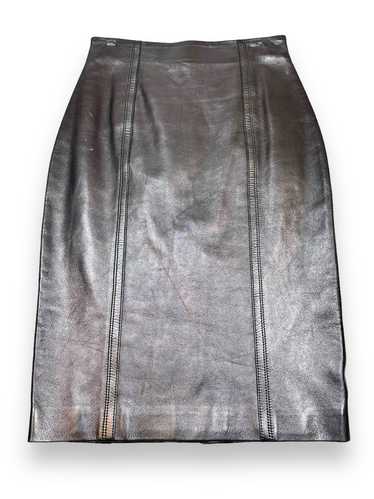 2007 Yves St Laurent Leather Skirt