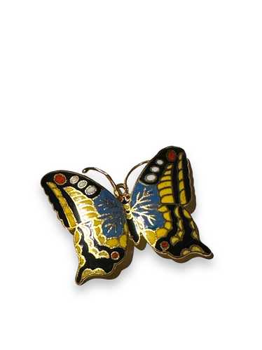 1970s Gold + Colorful Butterfly (Unsigned)