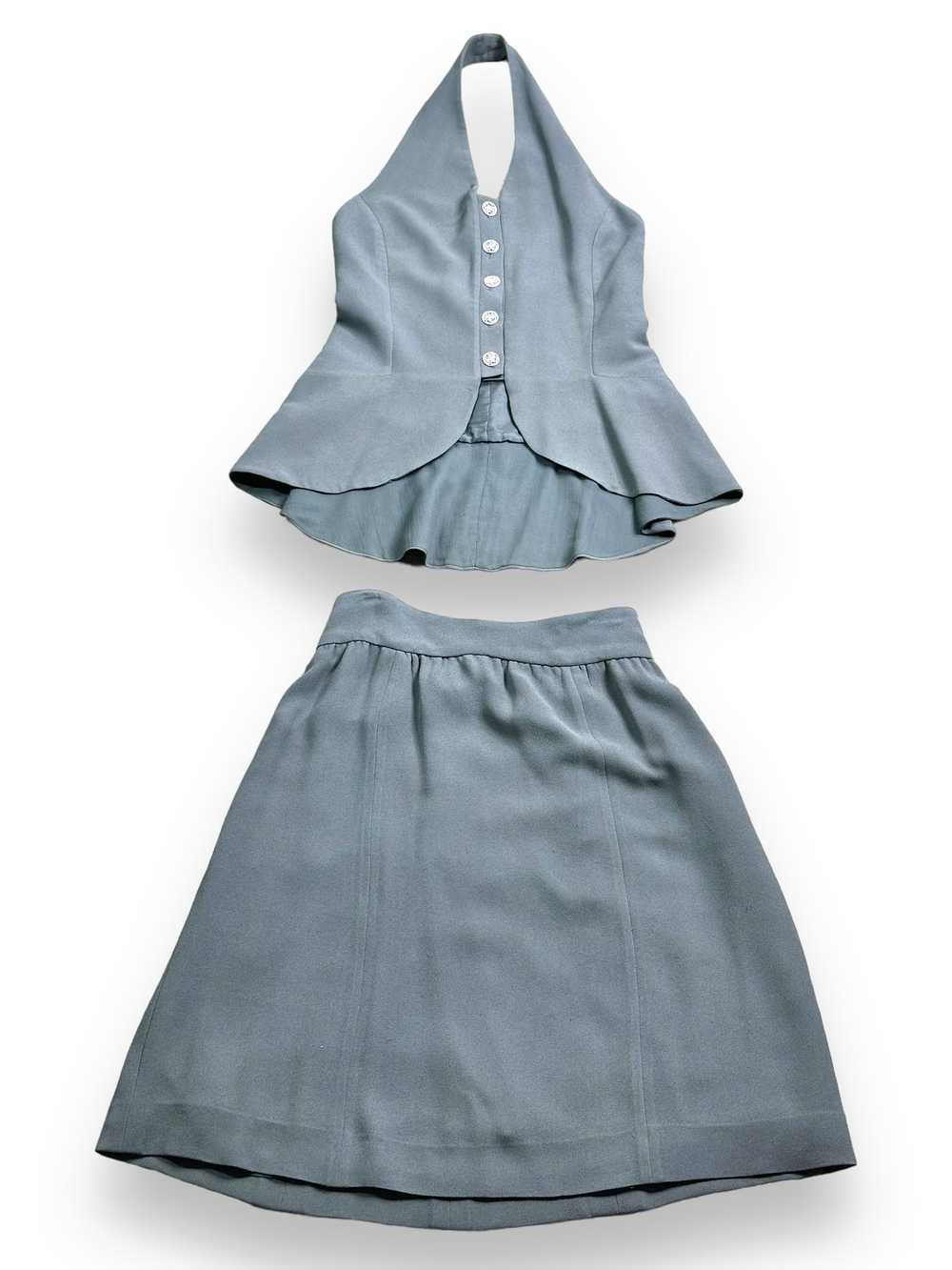 1990s Cholè Gray Halter Set - image 1