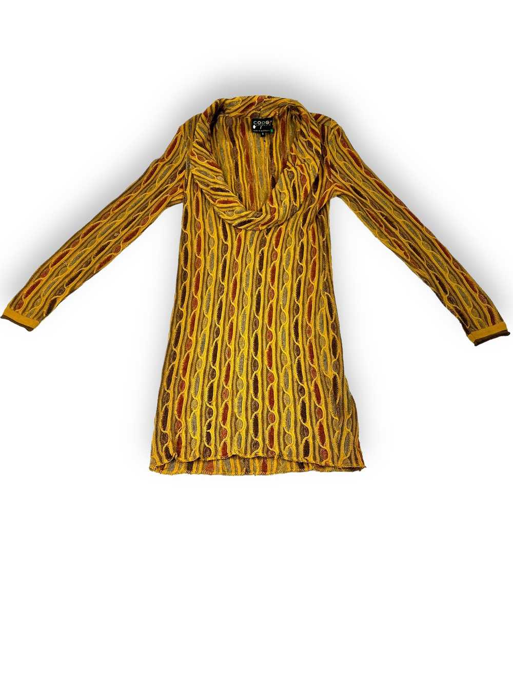 Y2K Coogi Cowl Neck Sweater Dress - image 1