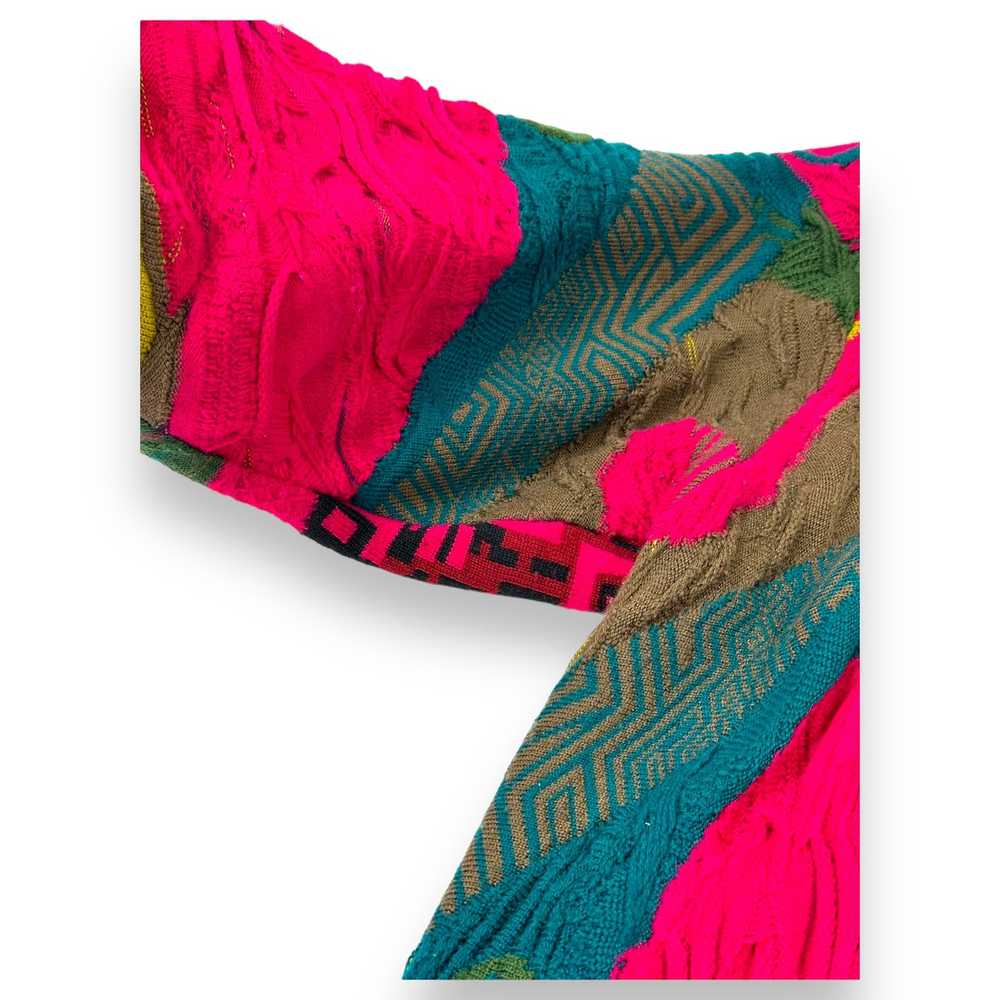 Y2K Coogi Pink Multicolored Sweater - image 2