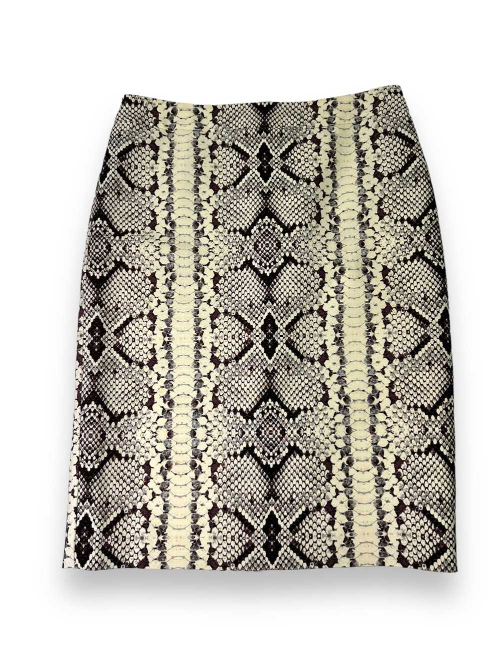 Y2K “J Crew” Snakeskin Print Pencil Skirt - image 2