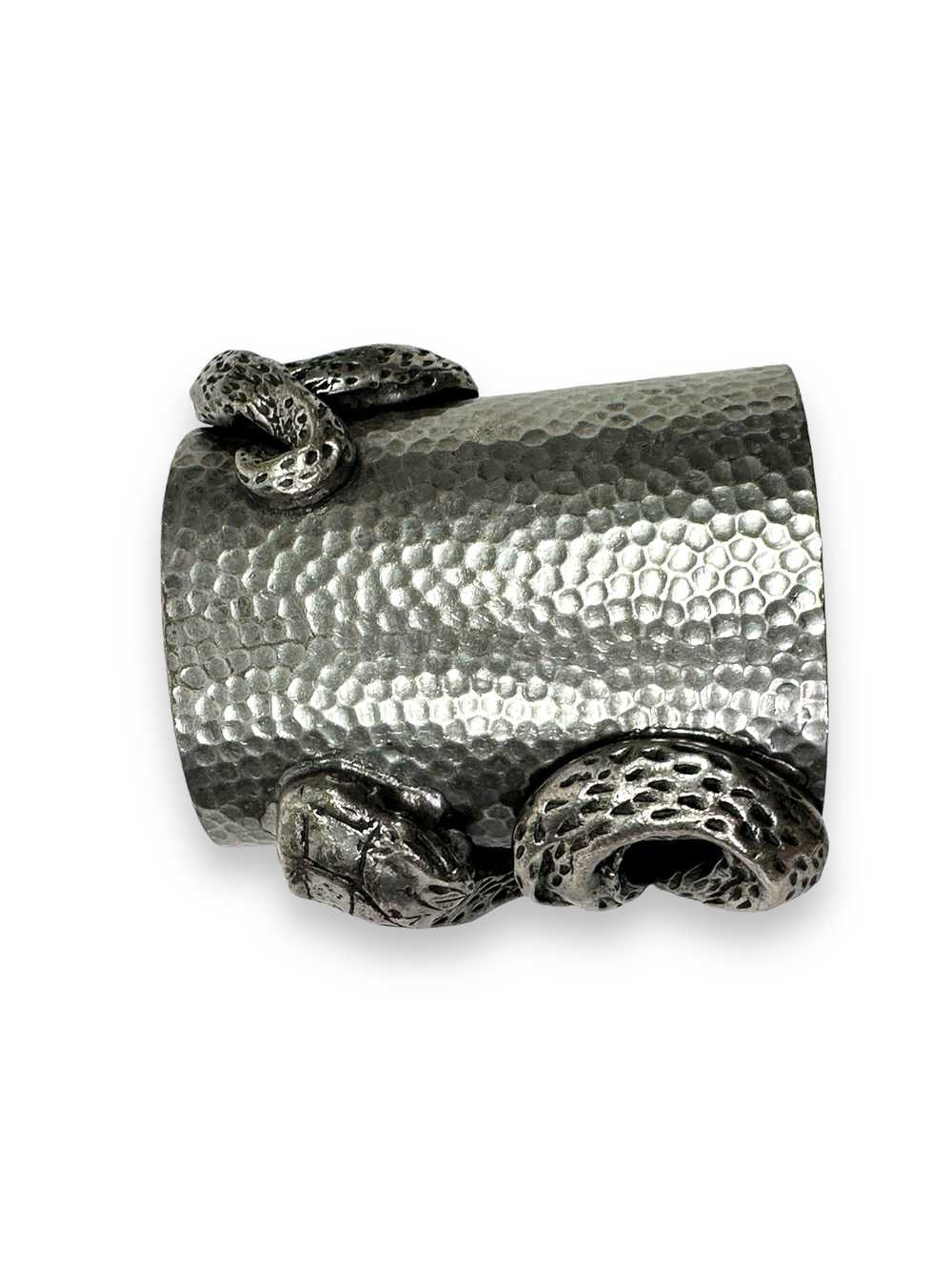 Y2K Sliver Chunky Snake Cuff - image 1