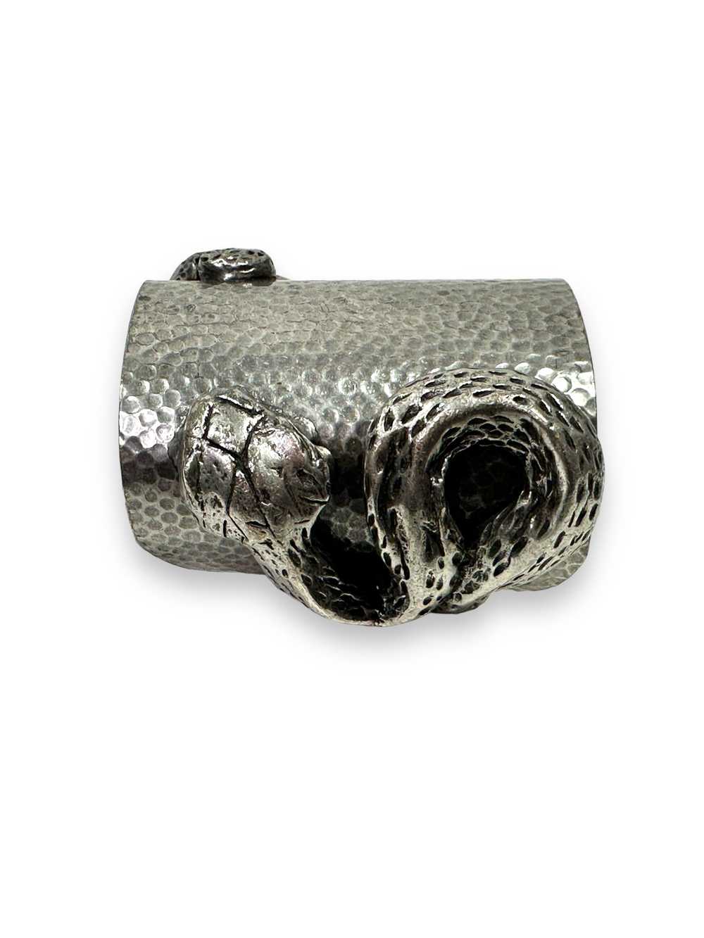 Y2K Sliver Chunky Snake Cuff - image 4