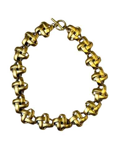 1990s Basket Weave Necklace