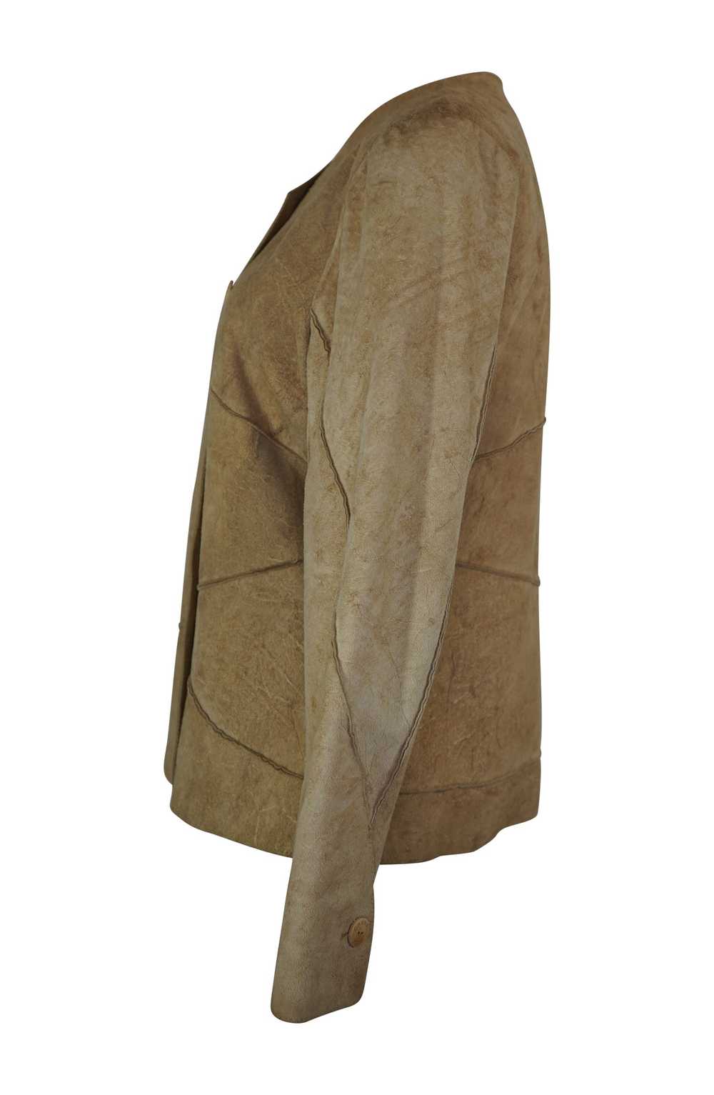 1990s Chanel Camel Suede Blazer (P14817V00694) - image 2