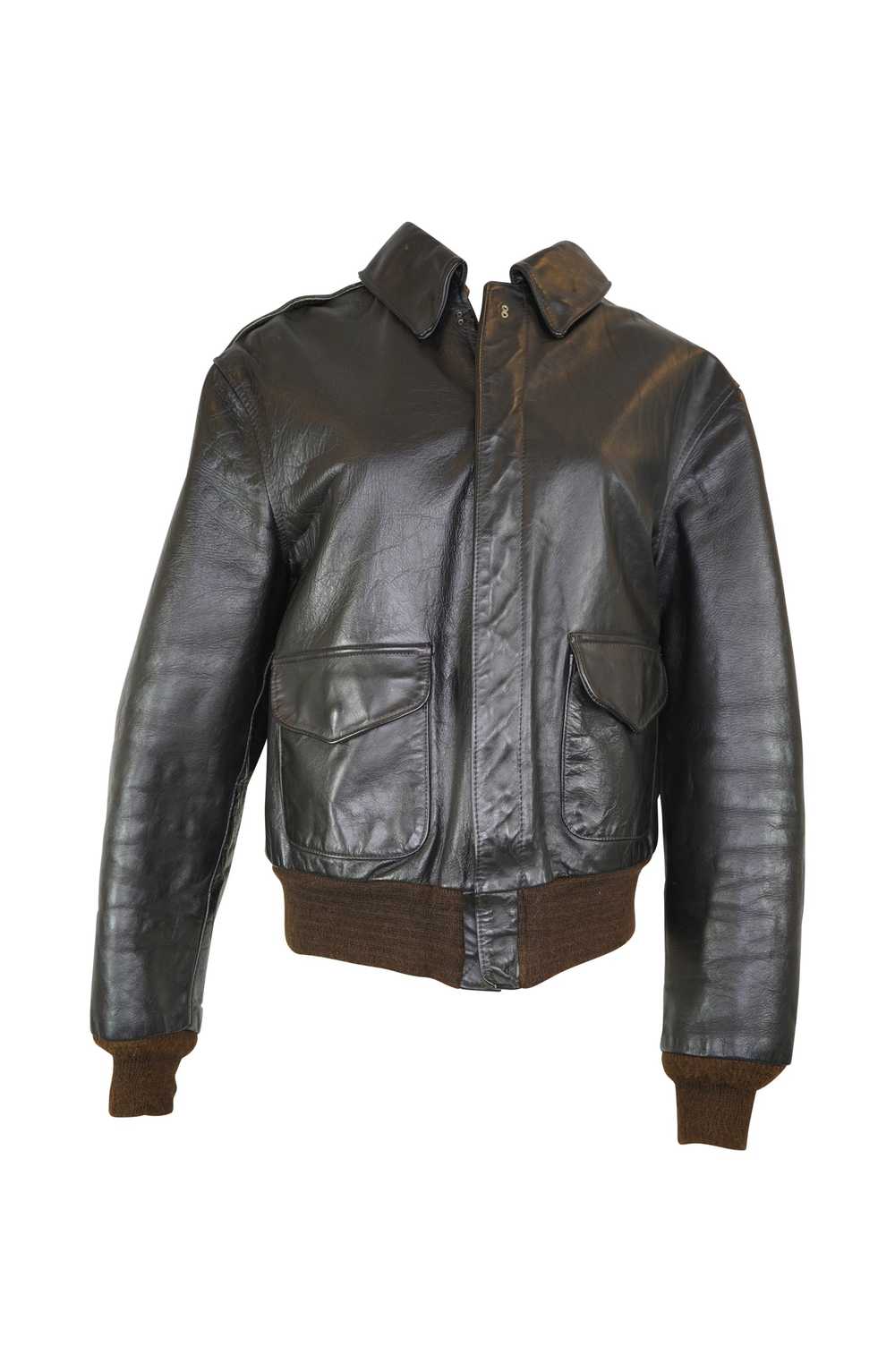 Vintage Avirex Brown Leather Jacket (Unisex) - image 1