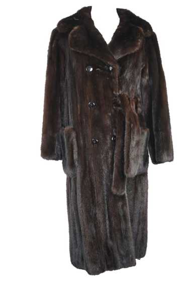 Black Gama Mink Trench Coat