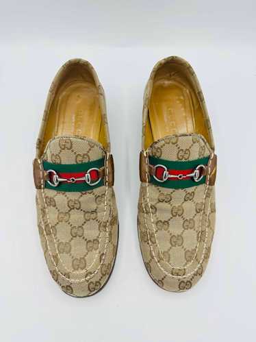 1970's Gucci Monogram Horse bit Loafers