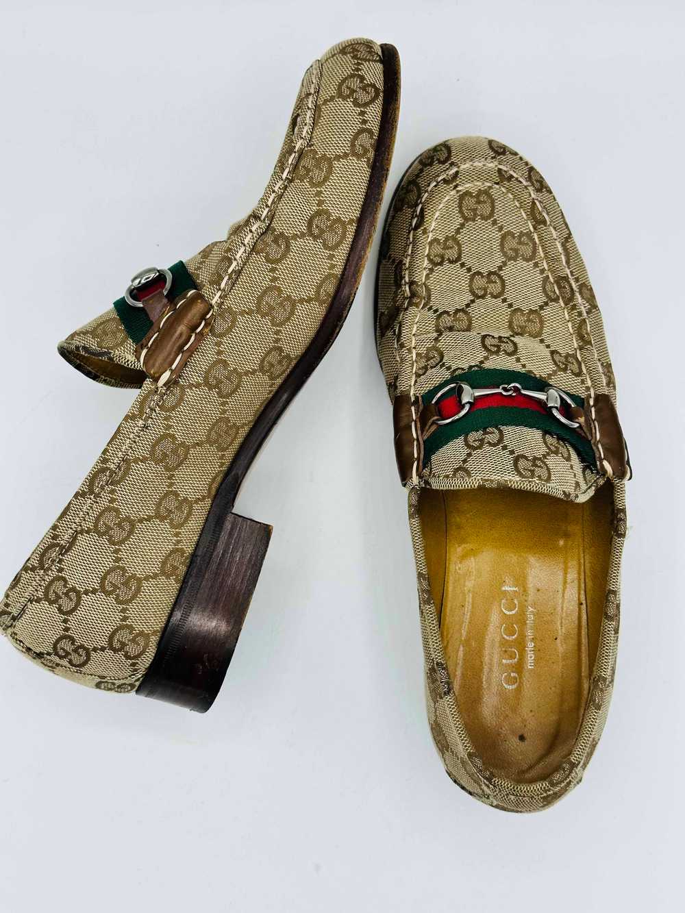 1970's Gucci Monogram Horse bit Loafers - image 2
