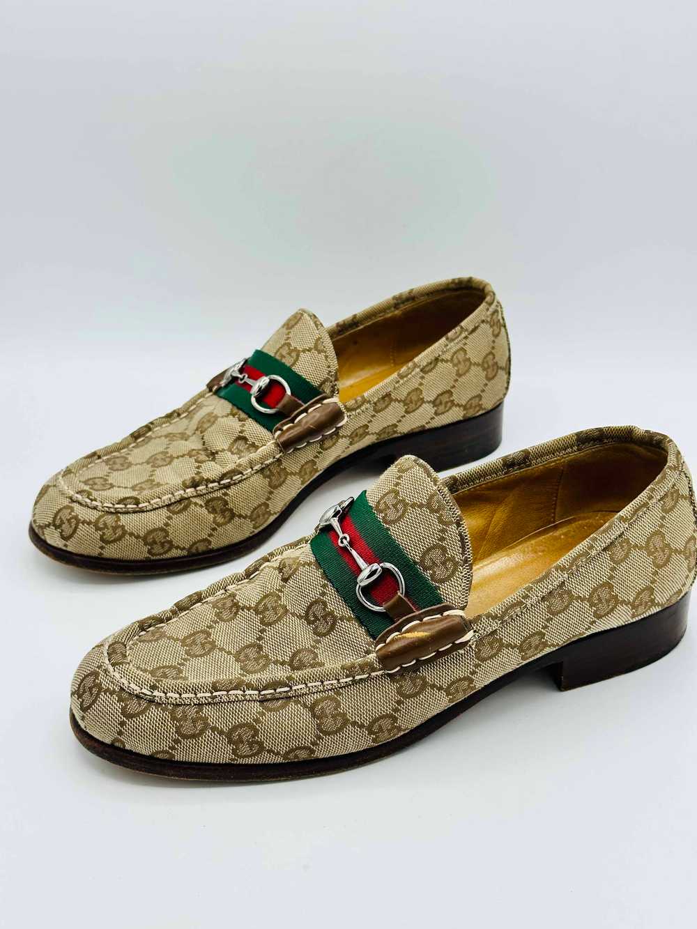 1970's Gucci Monogram Horse bit Loafers - image 3