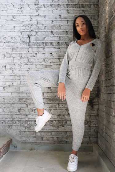 Kameo Cotton Gray Jumpsuit