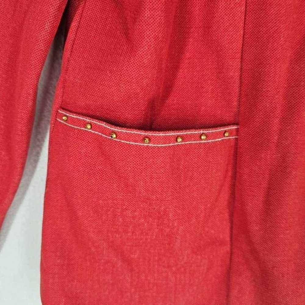 Donovan Galvani Women's Vintage Blazer Jacket Red… - image 4