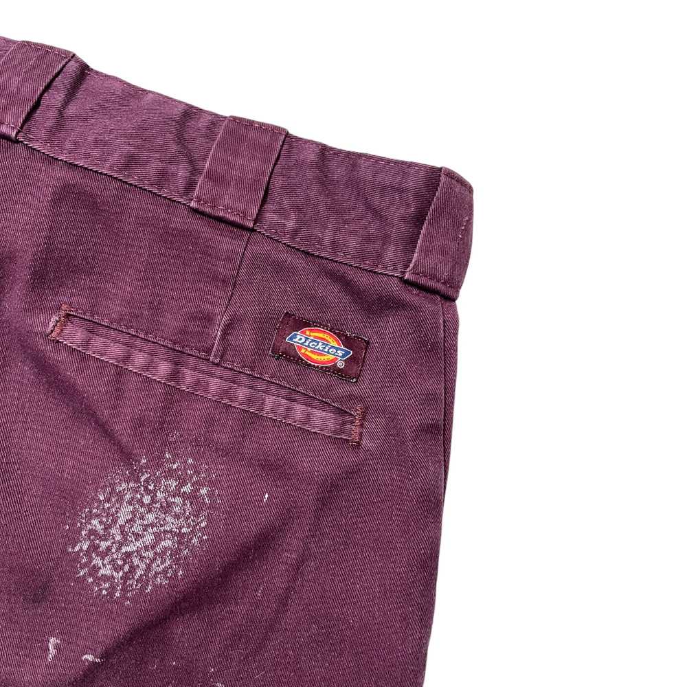 Late 90s Dickies 874 Work Trousers - Faded Bordea… - image 6