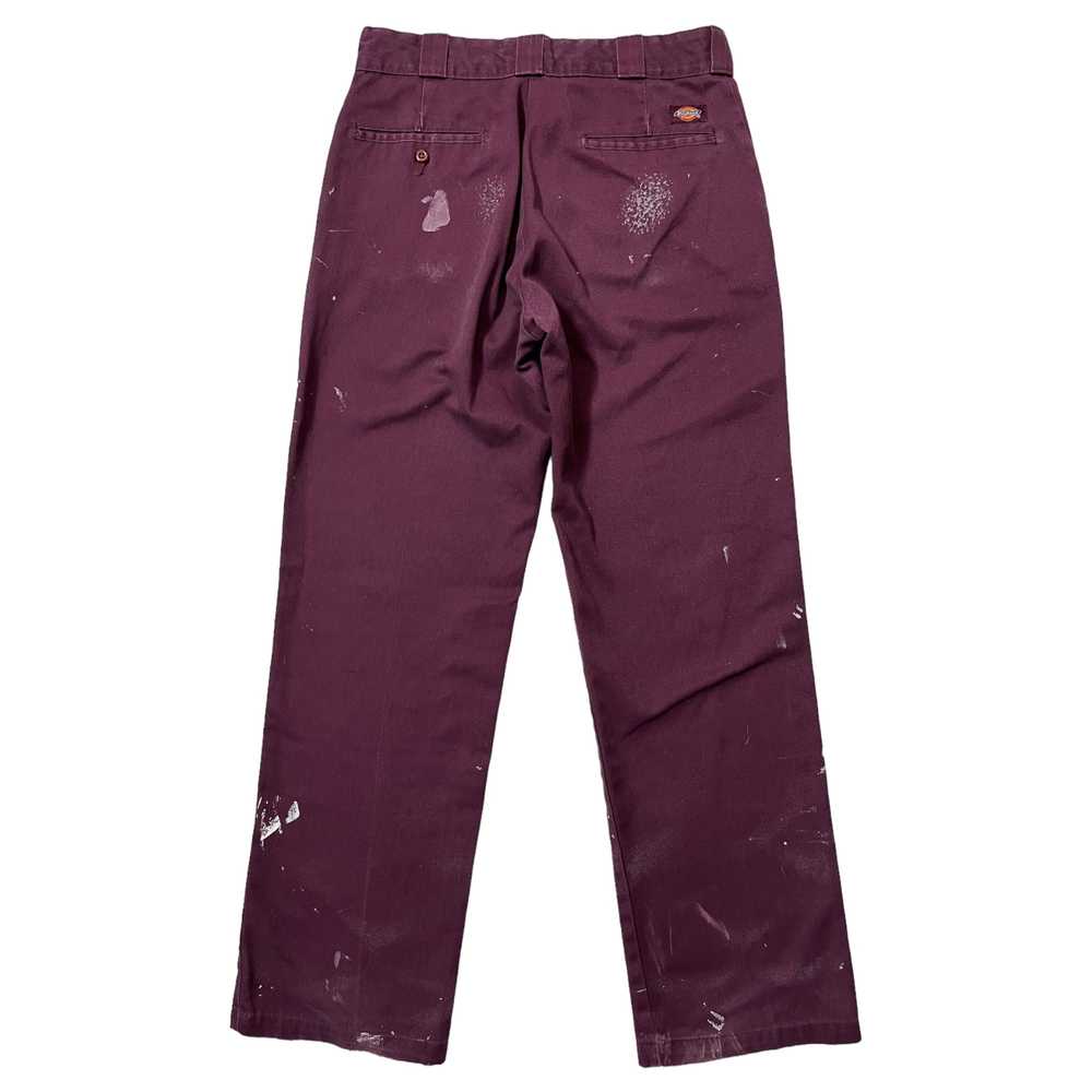 Late 90s Dickies 874 Work Trousers - Faded Bordea… - image 7