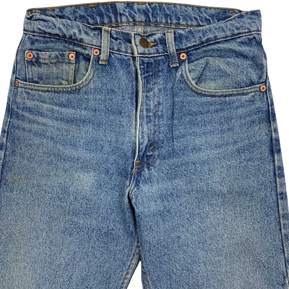 Faded ‘90s Levi’s 505 Denim Jeans - Medium Wash -… - image 4