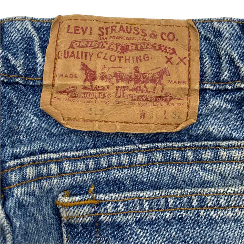 Faded ‘90s Levi’s 505 Denim Jeans - Medium Wash -… - image 7