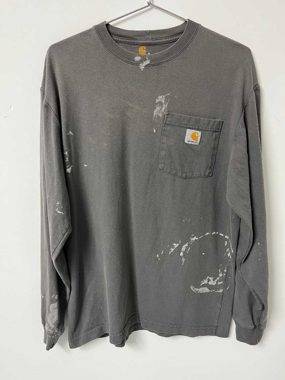 Vintage Carhartt Distressed Painter Longsleeve Po… - image 1