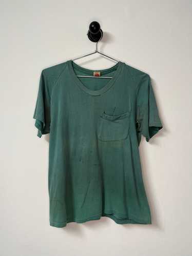 Early 1960s Hanes Distressed & Repaired Raglan Poc