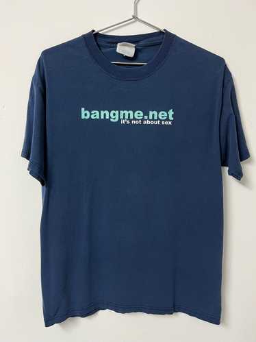 Late 90s ‘Bangme.net’ Novelty T-Shirt - Faded Navy